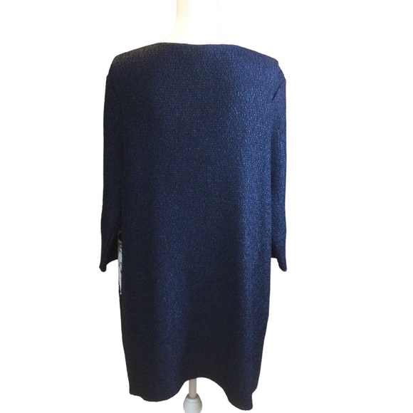 Chico’s Travelers Graphic Print Tunic Jacket Size 12 - Picture 5 of 11